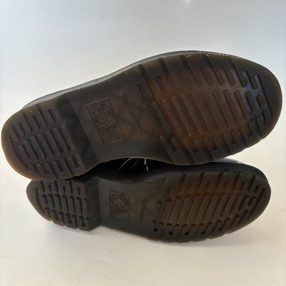 Dr. Martens Marble Boots 1460 Pascal Black White Print Lace Patent 4 EU 37 US 6 - Picture 6 of 7